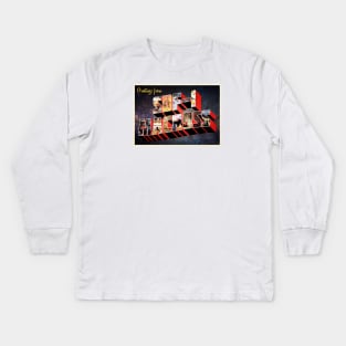 Asplenia Studios "Greetings from SDF-1" Kids Long Sleeve T-Shirt